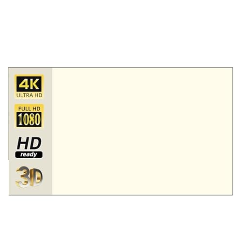 Pantalla de proyección 4K HD para evitar reflejos con trasera negra y visión total de 160 grados
