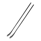 BELLIFFY 爬虫類用フードスプーン 爬虫類用給餌スプーン ステンレス製 19cm コンパクトサイズ ペットフード給餌ツール トカゲや小動物向け 2個セット