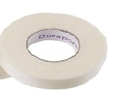 3M Durapore Cinta médica de tela similar a la seda, 1/2 pulgada x 10 yardas, blanca, 3M 1538-0, 1 unidad