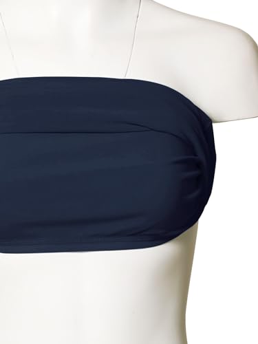 Image of MixMatchy Women's Stretchy Strapless Tube Top Y2K Bandeau Top