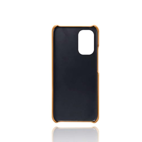 Capa para Xiaomi POCO F2 Pro,Proteção contra quedas,Casca de volta de cor sólida simples,Design de couro de imitação de plástico-Orange