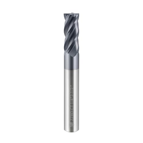 Image of 1 /4 Inch HRC55 Square End Mills-4 Flute TiALSiN Coating for Milling Alloy Steels, Hardened Steel, Metal etc.(1 Pcs)