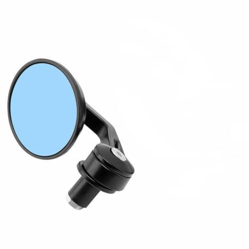 7 8 Inch Retro Round Blue Motorcycle Handle Bar End Rearview Mirrors Side Mirror For Automotive Motorcycle Parts