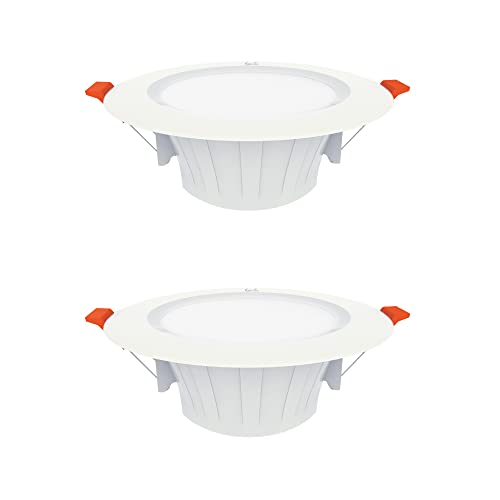 Image of Fybros Aluminum Silvio Plus 9W Ceiling Lights for Hall, 80 mm LED Light for Home, White LED Ceiling Lights for Home, Junction Box Lights for Living Room, Small LED Light for Room, Warm Indoor Lighting