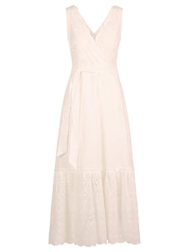 ApartFashion Damen L ssiges Abendkleid, Weiß, XL EU