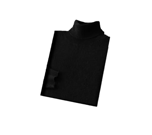 Men Slim Fit Long Sleeve Sweater Men's High Collar Knitted Pullover Soft Warm Business Sweater - Main Image