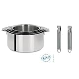 Cristel S4Cz Serie 4 Casseroles Mutine Amovibles Induction + 2 P Zenith