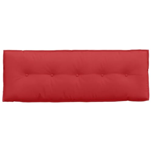 Coussin de dossier rouge déhoussable au rembourrage en polyester - 7