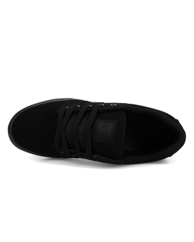 Image of DC- Young Mens Anvil Lowtop Shoes, Size: 12.5 D(M) US, Color: Black /Black