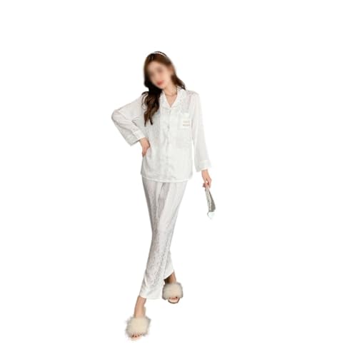 Pyjama d'été en soie glacée ensemble de nuit féminin et élégant