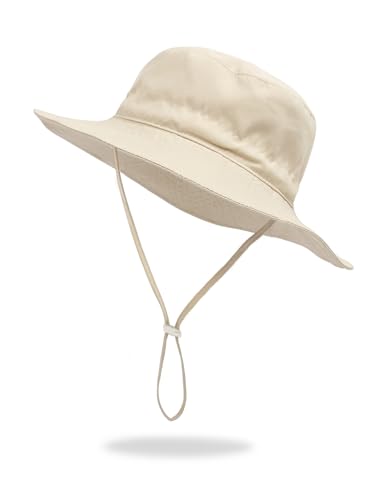 BIKINX Baby Sun Hat Toddler Bucket Hat Wide Brim Kids Beach Hats UPF 50+ Sun Protective for Boys Girls