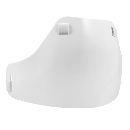 Sosoport Protector De Pecho De Esgrima Herramienta De Protección del Pecho Equipo De Esgrima Guardia De Protección del Pecho Guardia De Esgrima De Polivinilo Blanco