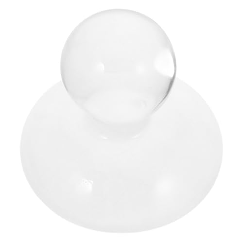 HEANUJJ Transparenter Kristallstößel Kleiner Tragbarer Mahlstein aus Kristallimitat mit Matter...