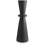 Signature Design by Ashley Collisten Modern Indoor 30" Textured Polyresin Freestanding Vase, Black