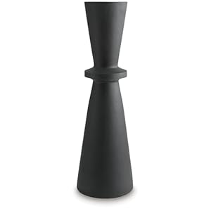 Signature Design by Ashley Collisten Modern Indoor 30″ Textured Polyresin Freestanding Vase, Black