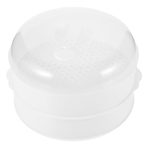 VINTORKY 1 Juego Vaporera de Microondas Tapa para Cocción de Alimentos Verduras y Arroz Utensilio Esencial para Hogar