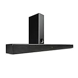 auna Areal Bar 750 2.1 Sound System Soundbar, 120 Watt RMS, drahtloser Subwoofer, USB, Bluetooth, 3D-Surround, optischer & koaxialer Eingang, AUX-IN, HDMI-ARC, Fernbedienung, pianoschwarz
