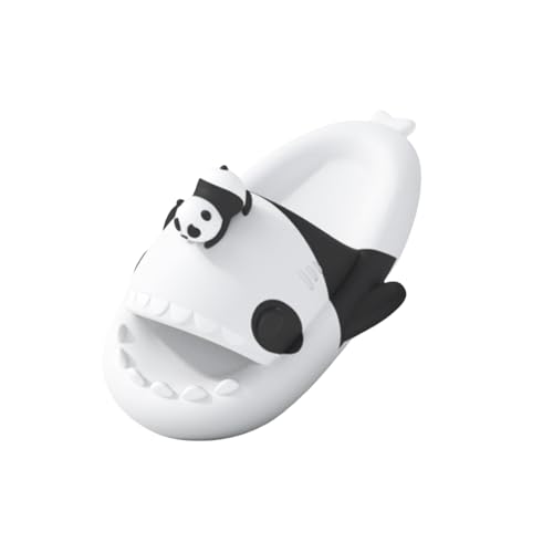 Shark Slides,Non-Slip Soft Shark Slides,Beach Pool Shower Shoes with Cushioned Thick Sole,Open Toe Casual Cloud Fun Animal Slippers,For Men's and Women's