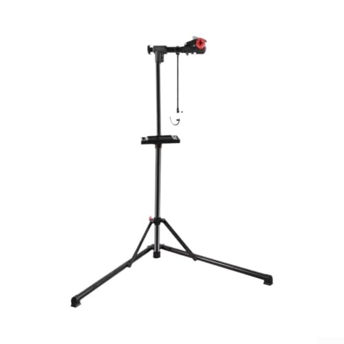 snowchecking Aluminum Alloy Bicycle Stand Lightweight Foldable Design(black steel tubing)