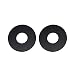 Musiclily Pro No-Word Guitar Toggle Switch Washer Plate Pickup Switch Rhythm Treble Ring for Electric Guitar, Black(Set of 2)