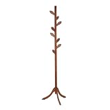 STABILE E AFFIDABILE: Questo attaccapanni da terra utilizza un robusto palo principale spesso 3,9 cm/1,5 pollici, che può essere fissato saldamente ai rami degli alberi. Sostenuto da un triangolo stabile, si mantiene saldamente in posizione e può sopportare un peso totale di 20 kg