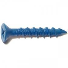 Phillips Flat Head Concrete Screw Masonry Anchors - 1/4 x 1-1/4 Qty-100