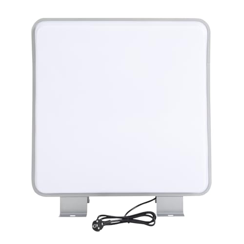 Levkitch Boîte lumineuse LED double face - Boîte lumineuse publicitaire LED - 60 x 60 x 14 cm - Boîte à lumière carrée étanche pour supermarchés, salons de beauté, restaurants