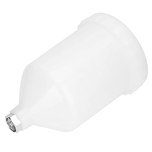 Pistolet de Pulvérisation d'air Pot Cup, 600ml Plastique Spray Paint Gun Cup Connecteur fileté en Acier Inoxydable Partie Outils à Main Accessoires, Pulvérisateurs de Peinture