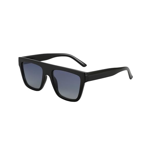 Lunettes de soleil polarisées carrées rétro en acétate pour hommes et femmes