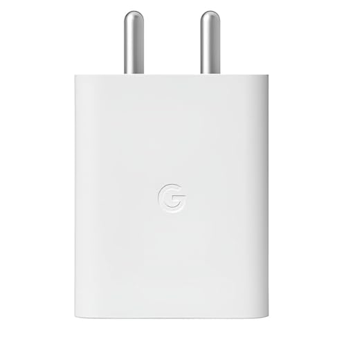 Image of Google 30W Type C Rapid Fast Charger Adapter for Pixel 9pro fold,9 pro XL,9 Pro /9 /8 Pro /8 /8a, Pixel 7 Pro /7 /7A, Pixel 6 Pro /6 /3a, Tablet and Other USB-C Mobile Device Support 30w Fast Charging, White