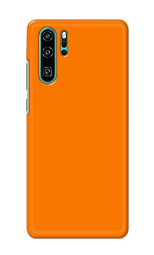 Image of Plain Orange Hard Back Case Cover for Huawei P30 Pro,VOG-L29, VOG-L09, VOG-L04, VOG-AL00, VOG-AL10 Back Cover -(J5) VNS2229