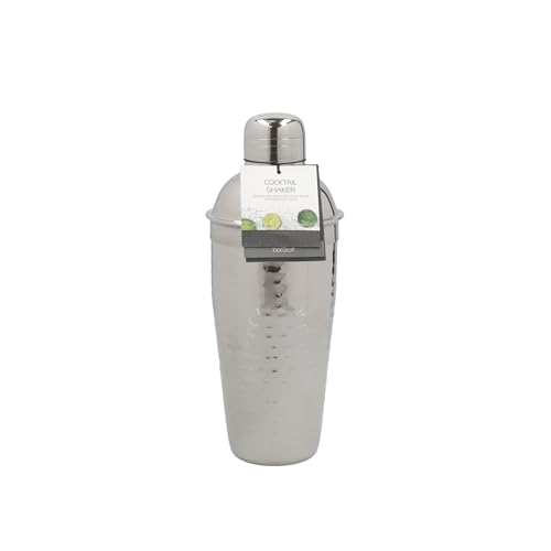 BarCraft, Luxuriöser Cocktail-Shaker in Deluxe-Silber für die Zubereitung von Cocktail-Mixgetränken, in Geschenkbox, 700 ml – Edelstahl – Ansicht 6