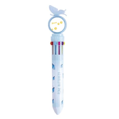 Stylo à bille rétractable multicolore à pointe fluide