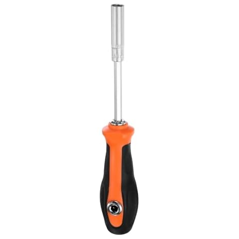 sourcing map 1/4" 8mm Nut Driver with Anti-Slip Handle Cover