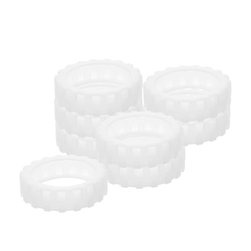 PartyKindom 8pcs Luggage Wheel Covers Silicone Suitcase Wheel Protectors Noise Reduction Dark Glow Easy Install Travel Business Case Sleeves