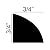 Complete Floor Moulding Kit, 7-3/4in High x 5/8in Proj Baseboard, 3/4in H x 3/4in Proj Quarter Round, Both 8ft Long Mouldings, Unfinished White, High Impact Polystyrene, 4 Pack