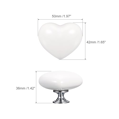 Uxcell 4Pcs Ceramic Knobs, Kitchen Drawer Knobs - Image 2