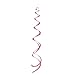 26" Plastic Hanging Swirl Red Decorations, 8ct