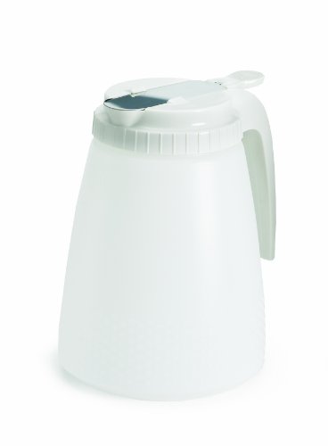 Image of TableCraft 748W 48 Oz. Dispenser with White Top