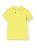 97 % algodón, 3 % elastano United Colors of Benetton Maglia Polo M/M 3WG9C3092 Camisa, Amarillo 36k, 2 Años para Bebés