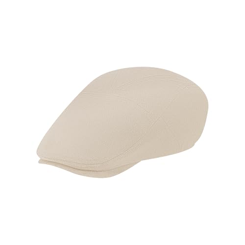 Mens Flat Cap Linen Blend Adjustable Newsboy Cap for Men Classic Cabbie Ivy Gatsby Irish Beret Cap Summer Hat