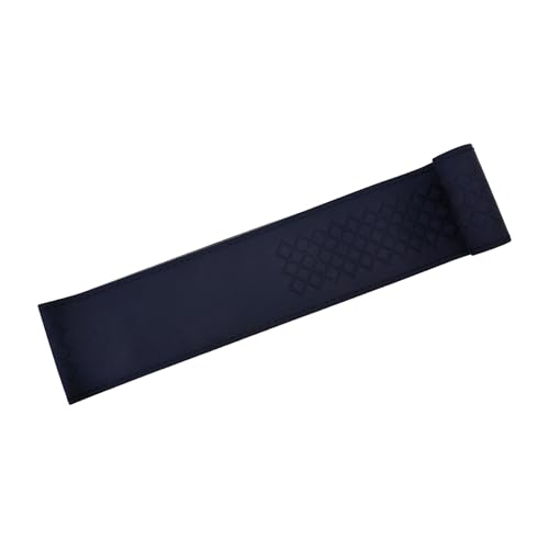 Image of Leather 25CM Universal Fit Car Steering Wheel Cover, Elastic Breathable and Odorless (Black-10)