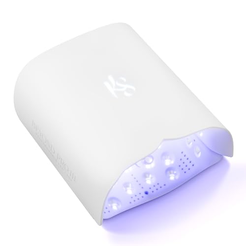 Image of KIARA SKY Beyond Pro V3 UV LED Nail Lamp White - Cordless Rechargeable Gel Lamp w /Smart Sensor, Flashcure Low Heat Mode, Full-Hand Coverage & Timer for Gel Polish, Builder Top Coat 48W (240v)