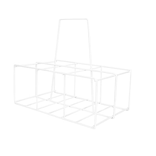 GRIRIW Iron Craft Beer Bottle Holder Rack Creative Portable Bottle Storage Basket Iron Design for Kitchen Organization and Beer Storage