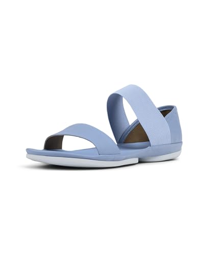 Camper Women's Right Nina 21735 Mary Jane Flat, Blue, 8 us