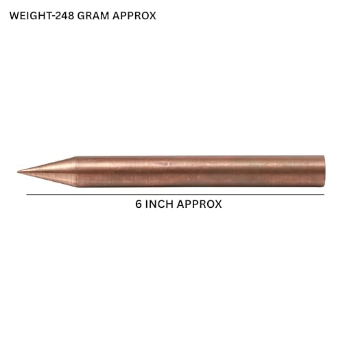 Image of Copper Kilak (6 Inch) | Conical Rod | 1 Weight- 248 Gram Approx | Pack of 4 | Vastu Nail for Vastu Dosh Correction | Vastu Kilak Remedy |
