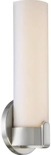 Nuvo Lighting 62/921 Contemporary Modern One Light Vanity from Loop Collection in Pwt, Nckl, B/S, Slvr. Finish