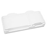 Cocoarm Auto-Armaturenbrett-Organizer, Silikon-Tablett, Multifunktionale Aufbewahrungsbox für Y, Design mit Großer Kapazität (WHITE)