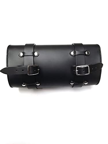 Custom Style BA170 - Handgefertigte Koffertasche aus Leder für Motorrad Schwarz