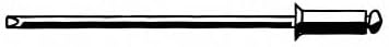 Blind Rivet: Aluminum Rivet Body, Aluminum Mandrel, 1/8 in Rivet Dia, 500 PK - 1 Each